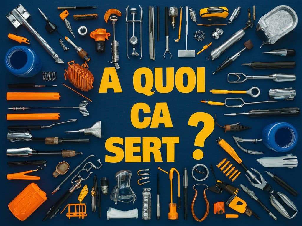 des outils de sureté intégré sur un font bleu