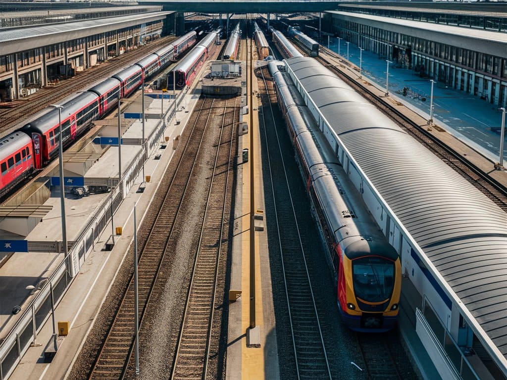 un dépôt ferroviaire